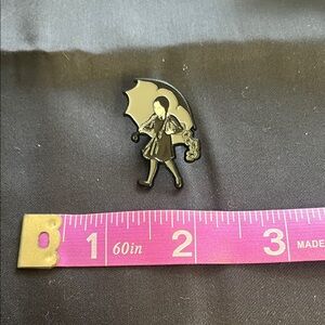 Wednesday Addams Inspired Enamel Pin 🖤☂️ | Goth Girl Umbrella